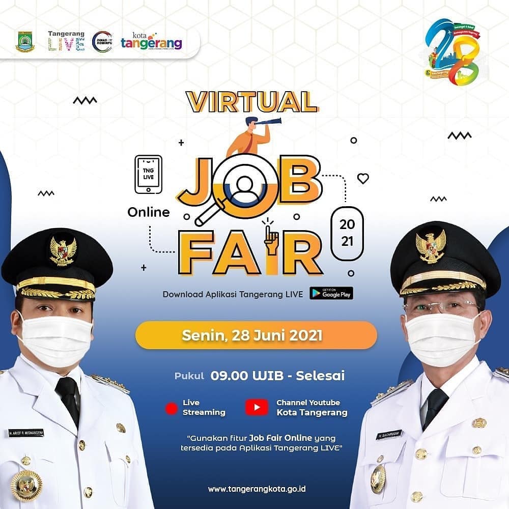 Virtual Job Fair, Senin 28 Juni 2021