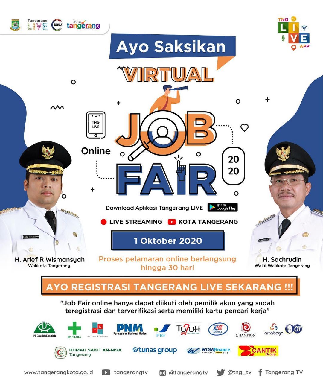 Virtual Job Fair 01 Oktober 2020