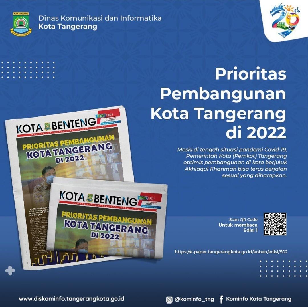 Prioritas Pembangunan Kota Tangerang di 2022