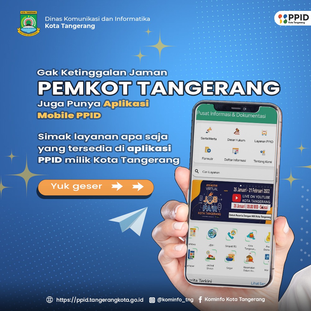 Melayani para pencari informasi melalui wb https:ppid.tangerangkota.go.id